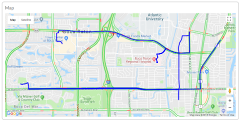 Unoptimized Route Around Boca Raton